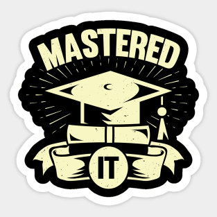 Mastered It Graduation Student Gift Sticker